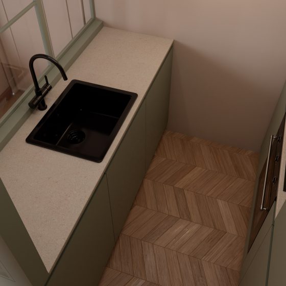 Aparthotel Porto - Custom kitchen fabrication - Codesign Concept
